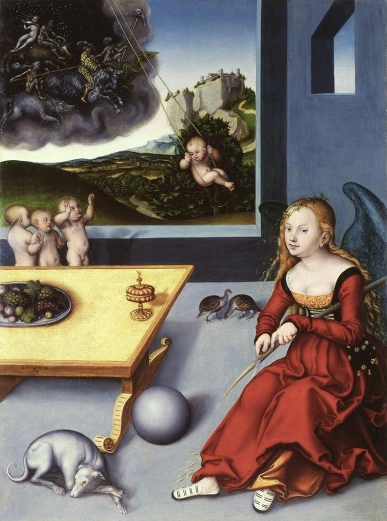 Lucas Cranach l’Ancien, La Mélancolie, 1532. Huile sur bois, 76,5 x 56 cm.