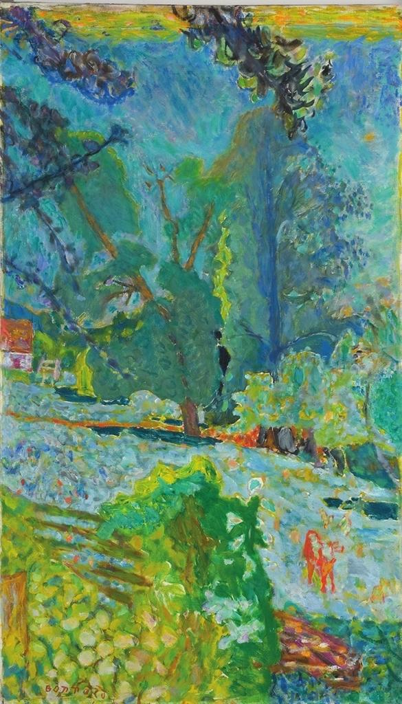 Pierre Bonnard, Paysage normand, 1920. Huile sur toile, 100 x 58 cm.