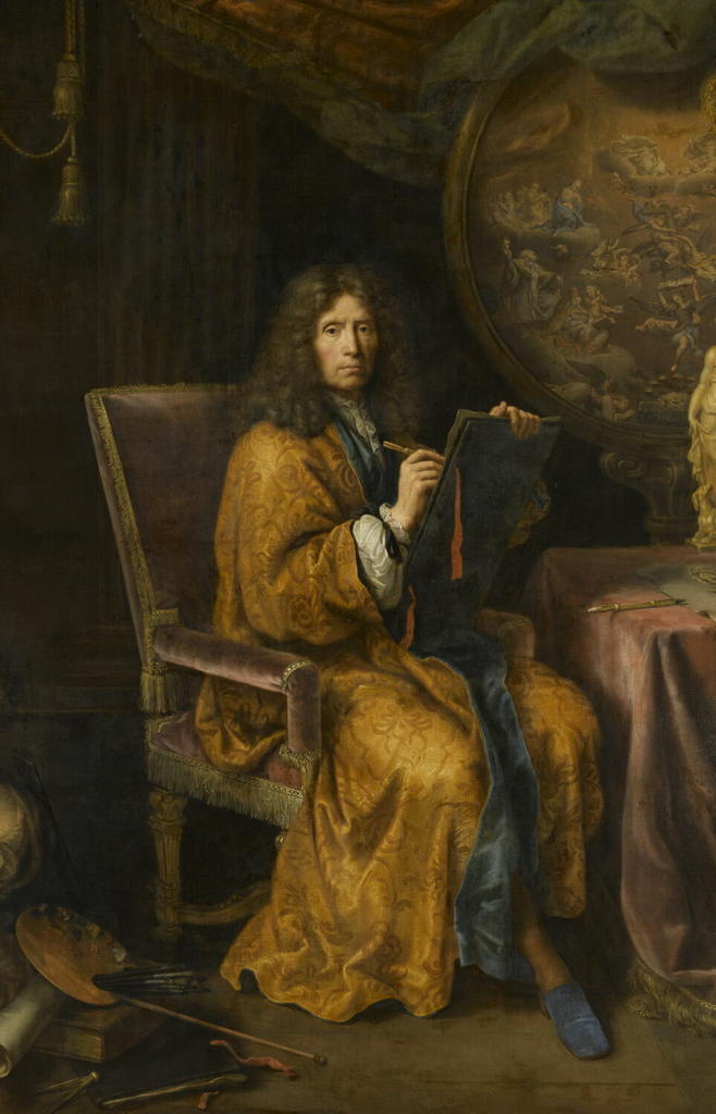 Pierre Mignard (1612-1695), Portrait de l’artiste. Huile sur toile, 235 x 188 cm. Paris, musée du Louvre.