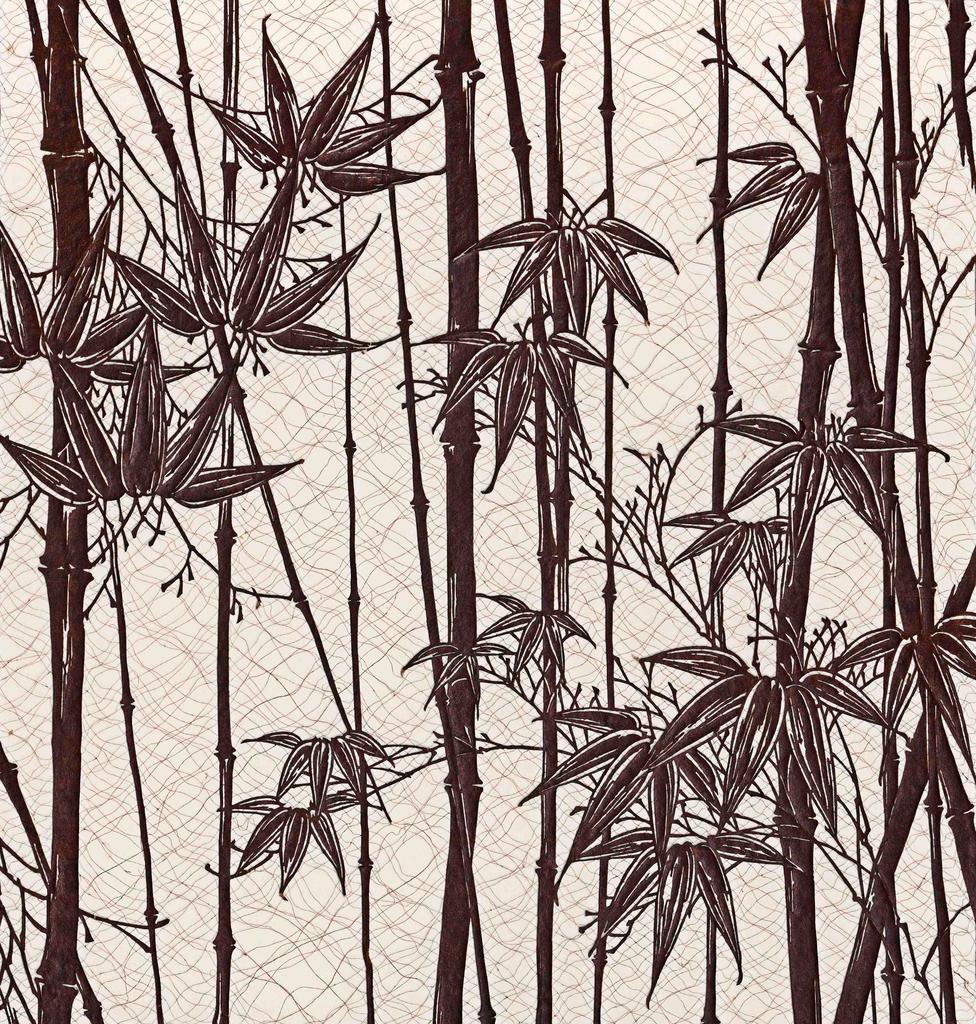 Pochoir (Katagami), Japon, ère Meiji (1868-1912), XIXᵉ siècle. 