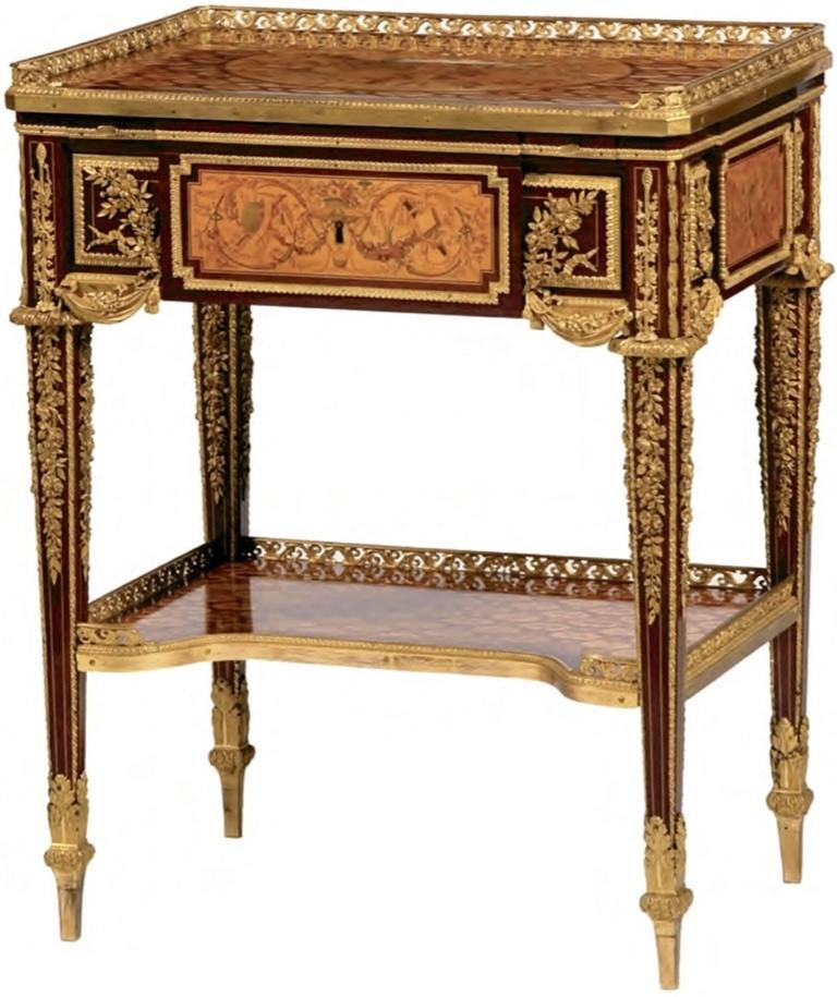 Jean-Henri Riesener, table à écrire, vers 1782-1783. Livrée en 1783 pour la reine Marie-Antoinette à Trianon. Waddesdon Manor, National Trust.