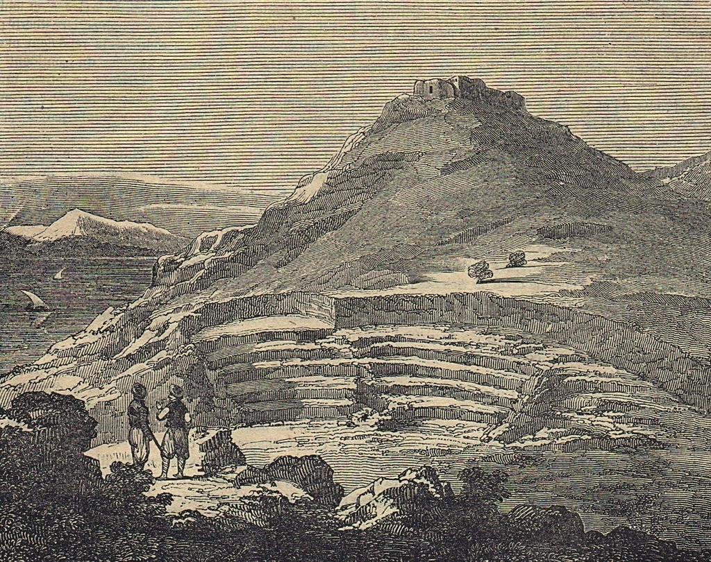 Le théâtre de Milo (Magasin Pittoresque, 1835).