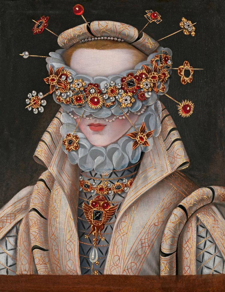 Volker Hermes (né en 1972), Hidden Anonymous (Anne), photocollage 2025.