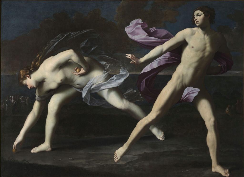 Guido Reni (1575-1642), Atalante et Hippomène, 1620-25. Huile sur toile, 191 x 264 cm. Naples, Museo e Real Bosco di Capodimonte.