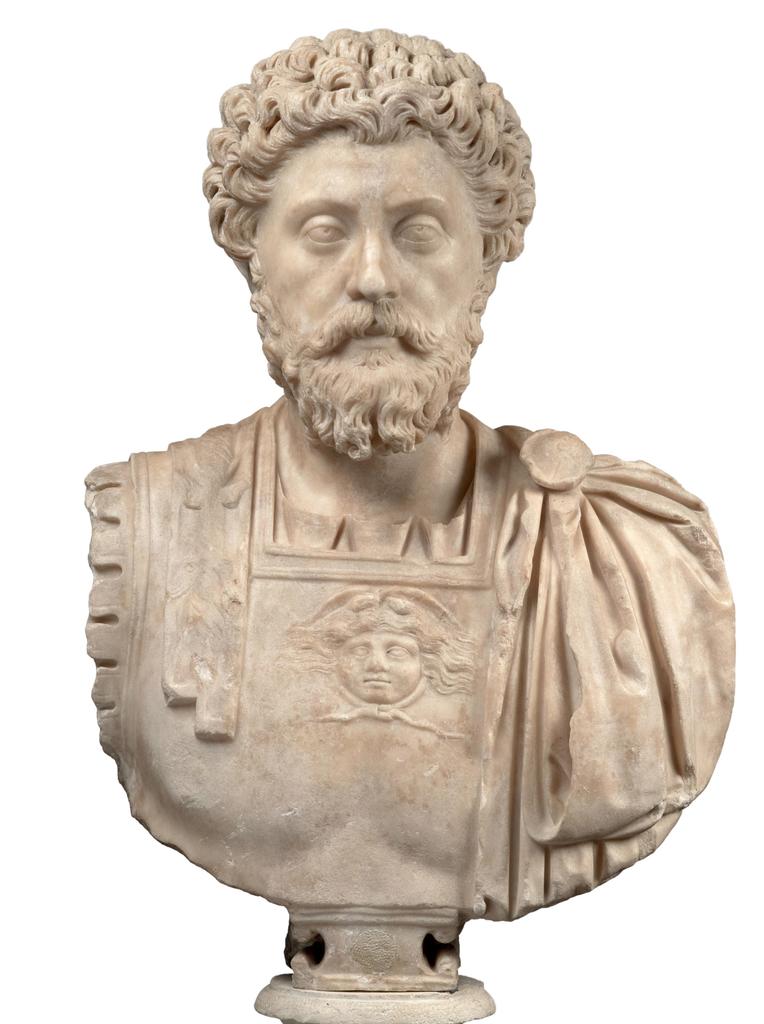 Buste de Marc Aurèle âgé et cuirassé. Toulouse, musée Saint‑Raymond.