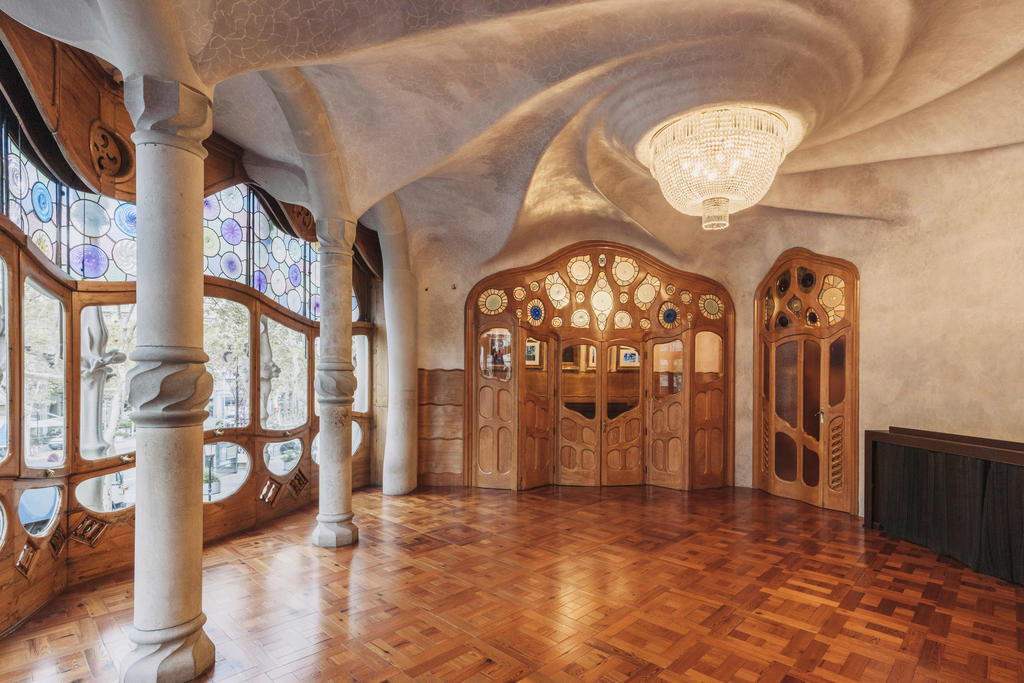 Le grand salon, au premier étage de la Casa Batlló.