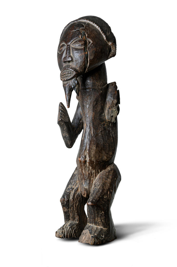 Effigie d’ancêtre, Peuple Suku du Nord, République démocratique du Congo. Bois. Paris, galerie Bernard Dulon.