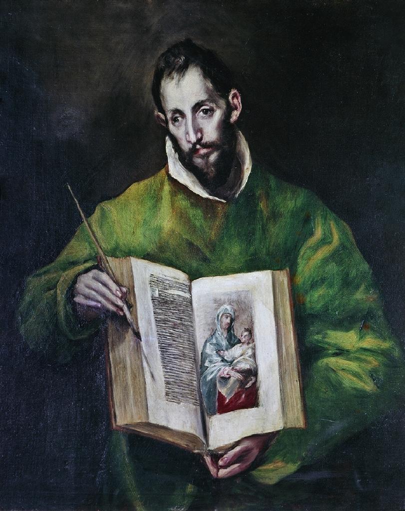 Saint Luc, 1605-1610. Huile sur toile, 98 x 72 cm. Tolède, Cabildo Catedral Primada.