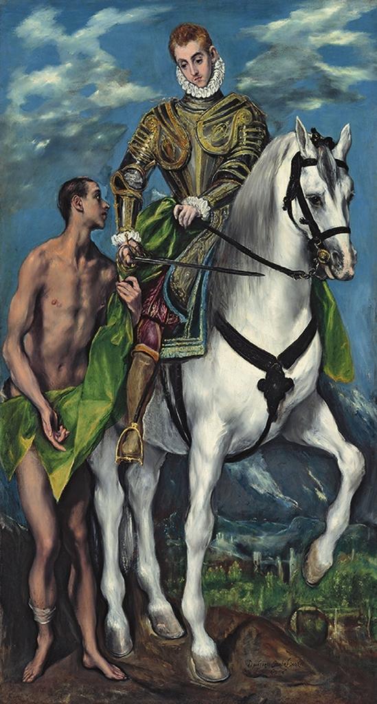Saint Martin et le pauvre, 1597-1599. Huile sur toile, 193,5 x 103 cm. Washington, National Gallery of Art.