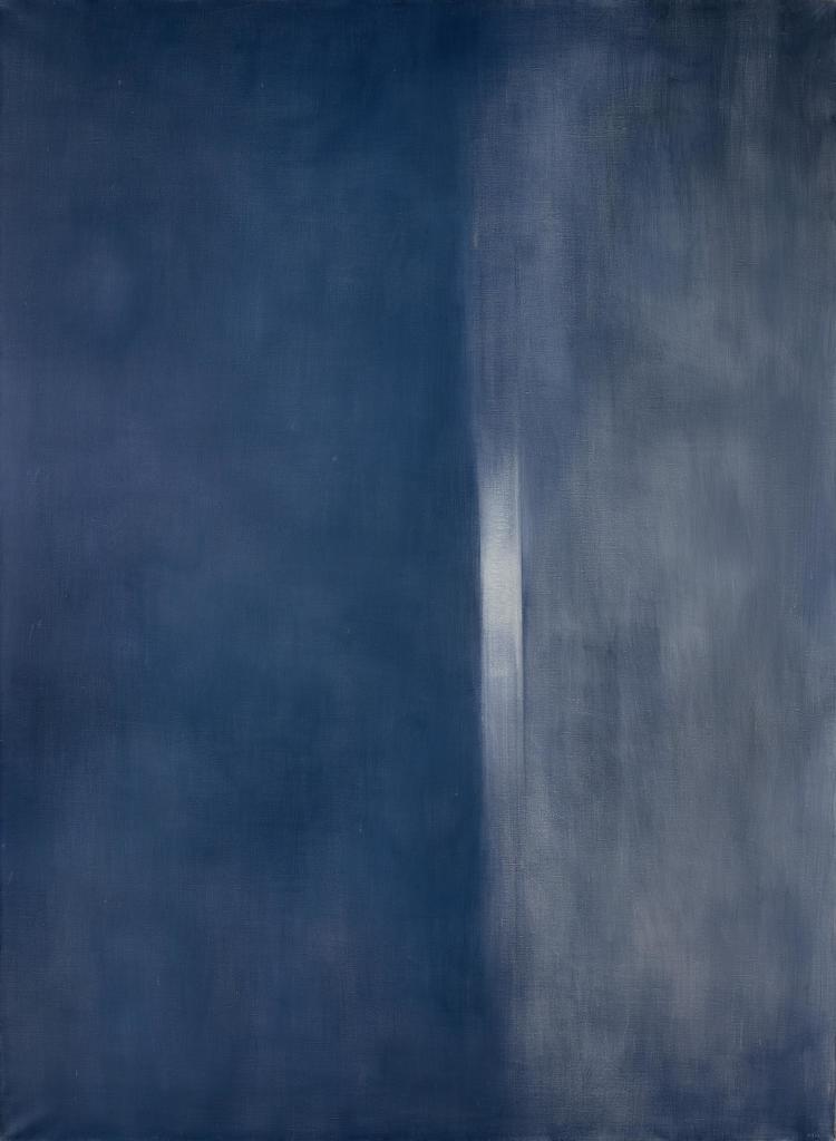 Geneviève Asse, Composition, 1970. Huile sur toile, 220 x 160 cm. Paris, Fonds de dotation Geneviève Asse. 