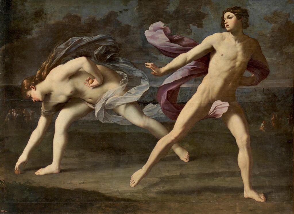 Guido Reni (1575-1642), Atalante et Hippomène, vers 1620-1625. Huile sur toile, 206 x 279 cm. Madrid, museo nacional del Prado.