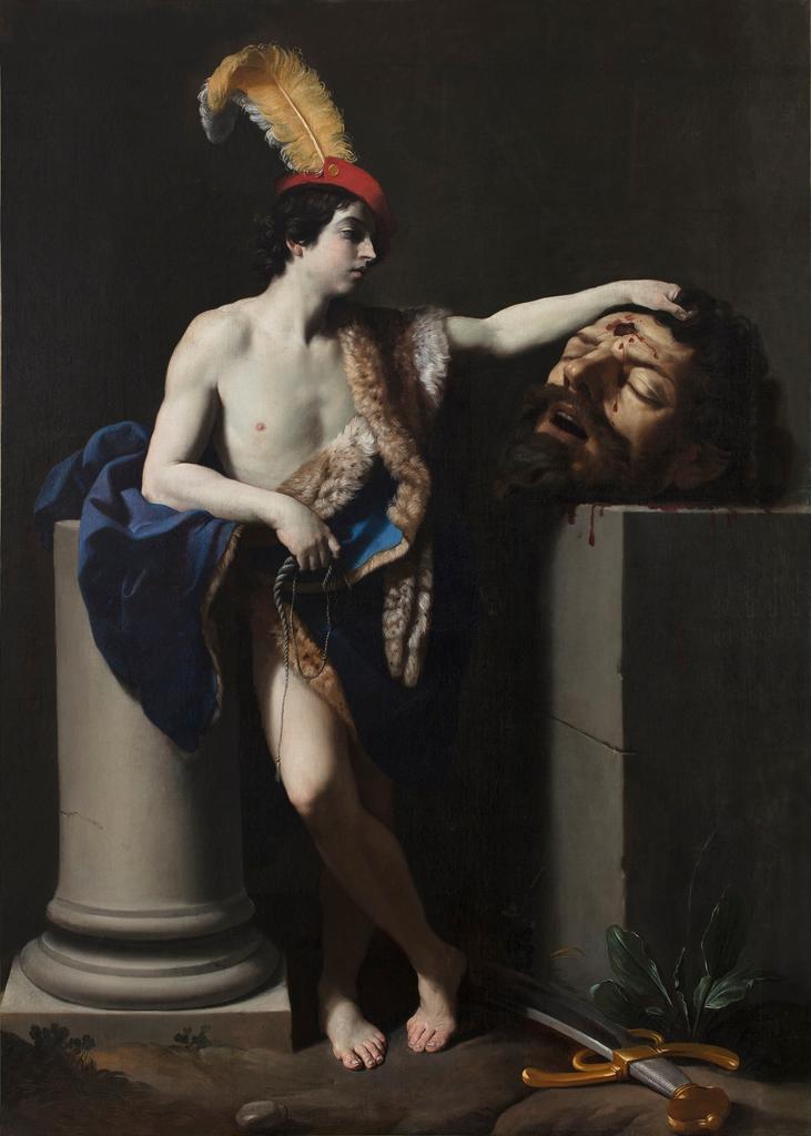 David avec la tête de Goliath, vers 1605-1606. Huile sur toile, 228 x 163 cm. Orléans, musée des Beaux-Arts.