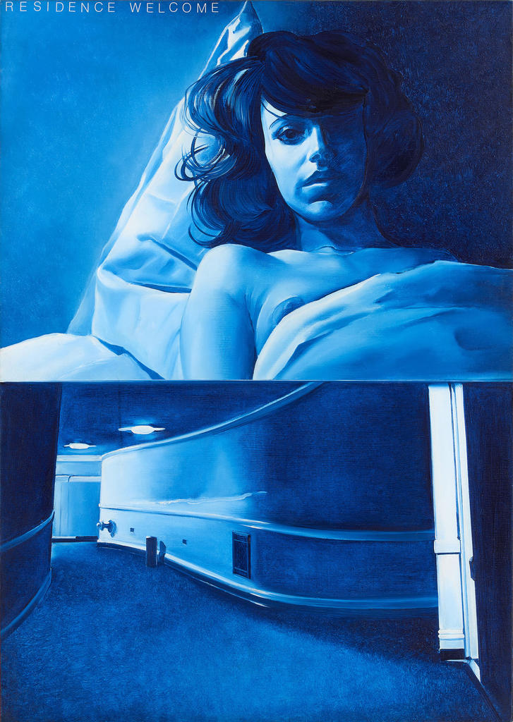 Jacques Monory (1924-2018), Tableau à vendre n°3, 1976. Huile sur toile, 92 x 65 cm. Eur’Art – fonds de dotation pour la création européenne.