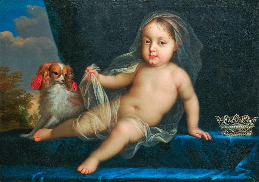 Jean Nocret (1615-1672), Portrait présumé de Marie-Louise d’Orléans (1662-1689), vers 1665. Huile sur toile, 56 x 80 cm. Paris, F. Baulme Fine Arts.