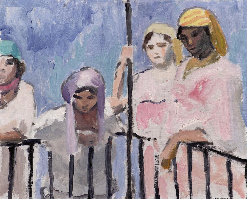 Albert Marquet (1875-1947), Femmes d’Alger, vers 1920-1921. Huile sur toile marouflée sur carton, 33 x 41 cm. Collection particulière.