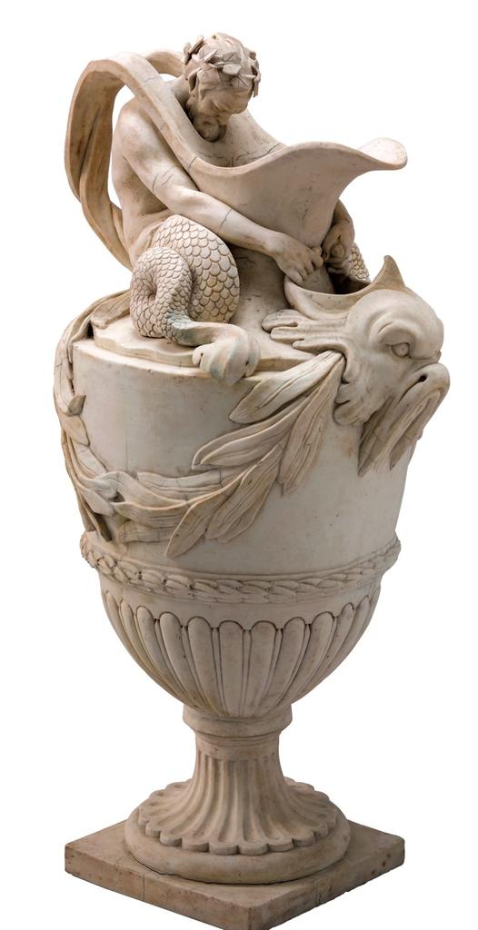 D’après un modèle de Sigisbert François Michel, Vase de l’Eau, XVIIIᵉ siècle. Biscuit de porcelaine, 38 x 15 x 21 cm. Nancy, palais des ducs de Lorraine - Musée lorrain.