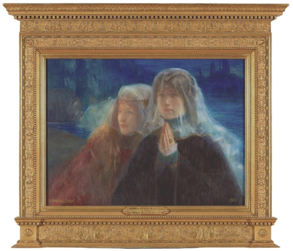 Lucien-Victor Guirand de Scévola (1871-1950), Femmes au voile, 1901. Aquarelle. Mulhouse, musée des Beaux-Arts.