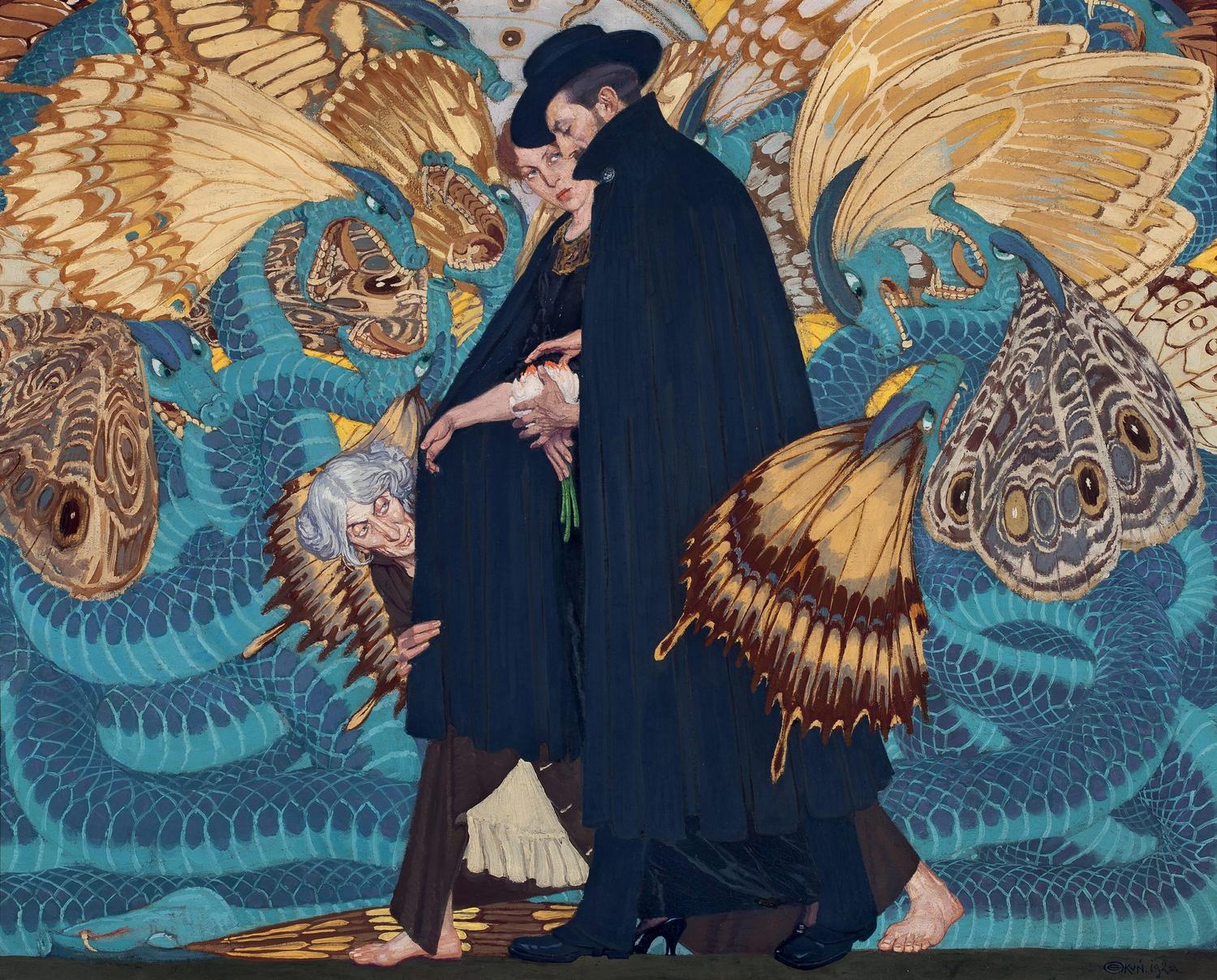 Edward Okuń (1872-1945), Nous et la guerre, 1917-1923. Huile sur toile, 88 x 111 cm. Varsovie, musée national de Varsovie.