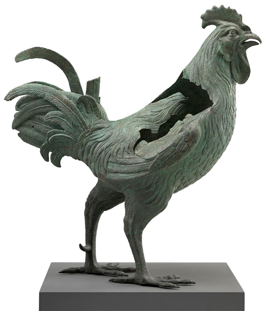 Coq antique trouvé dans la Saône à Lyon. Paris, musée du Louvre.