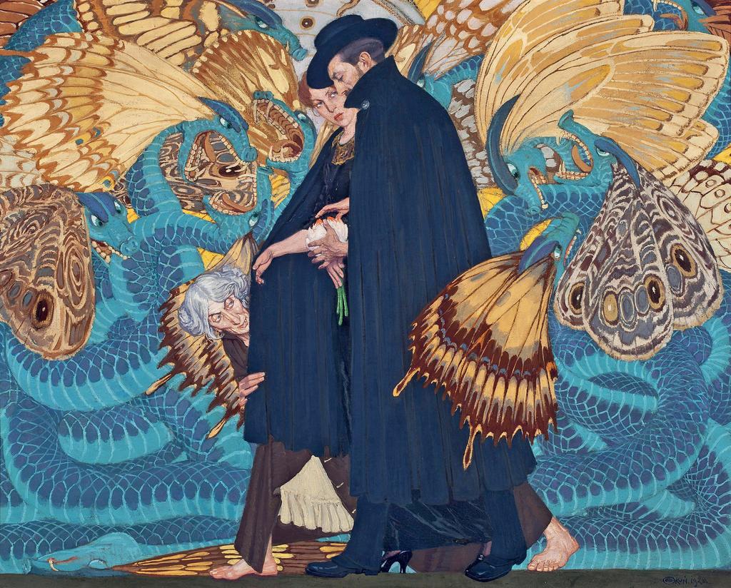 Edward Okuń (1872-1945), Nous et la guerre, 1917-1923. Huile sur toile, 88 x 111 cm. Musée national de Varsovie. 