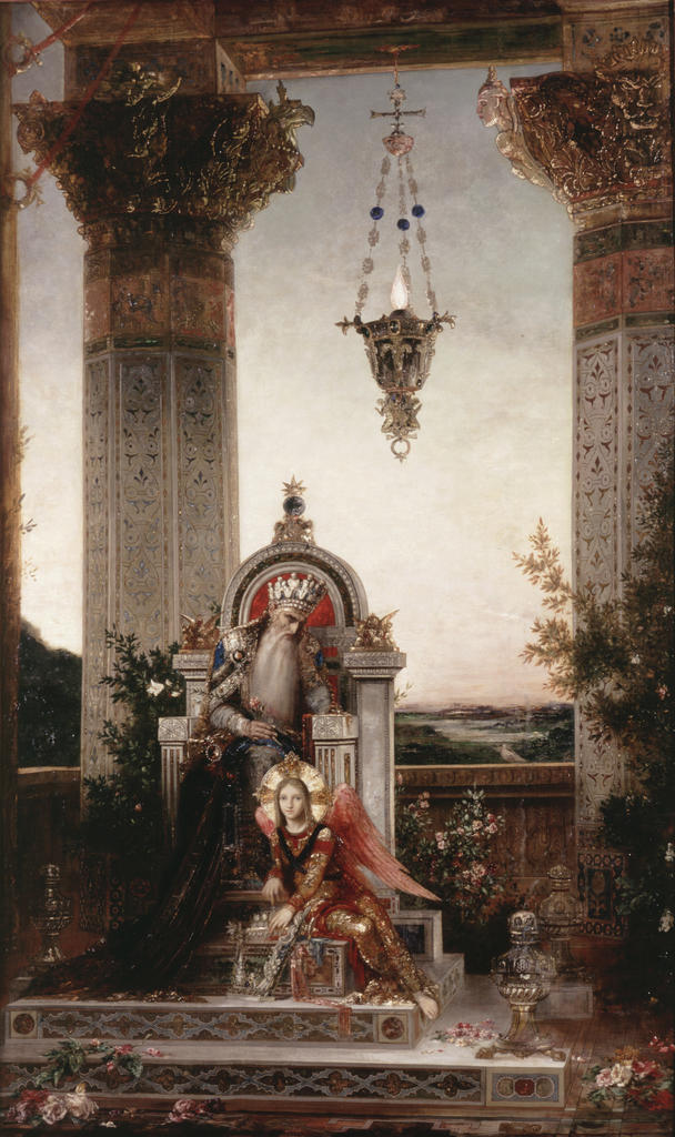 Gustave Moreau (1826-1898), Le Roi David, 1878. Huile sur toile, 230,2 x 137.9 cm. Los Angeles, The Armand Hammer Collection.