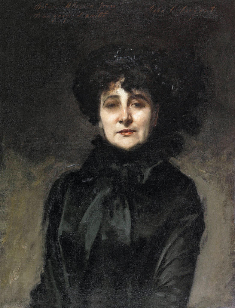 John S. Sargent, Mme A[llouard]-J[ouan] [Emma Marie Cadiot de Montbarbon], 1882. Huile sur toile, 75 x 57 cm. Paris, Petit Palais, musée des Beaux-Arts de la Ville de Paris. 