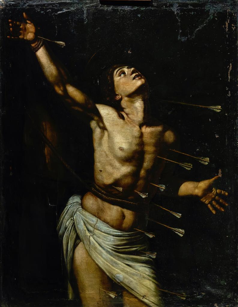 Louis Finson (vers 1575-1617), Saint Sébastien, 1612. Huile sur toile, 147,5 x 114,5 cm. Marseille, musée des Beaux-Arts.