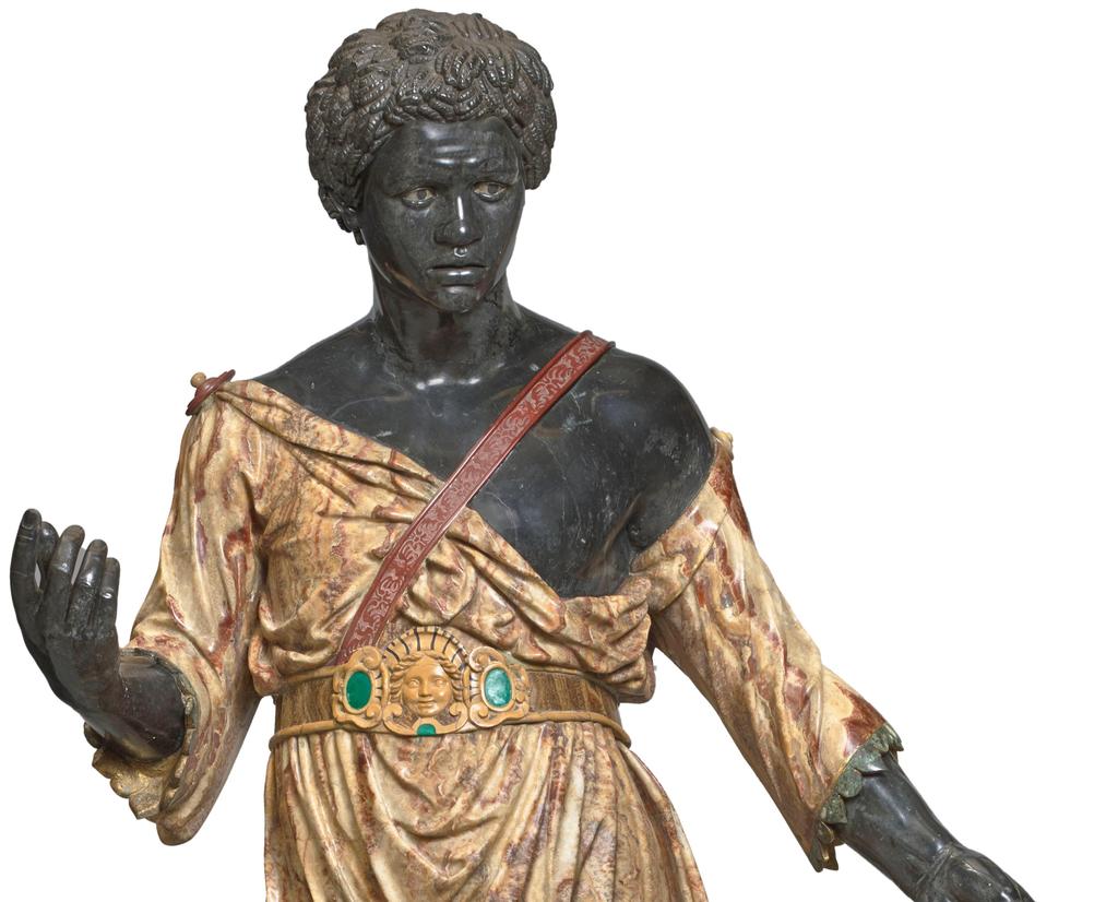 Maure, dit Le Moro (détail), de Nicolas Cordier. Paris, musée du Louvre.