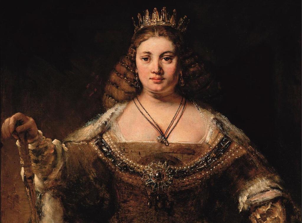 Rembrandt Harmensz. van Rijn (1606-1669), Junon (détail), vers 1662-1665. Huile sur toile, 127 x 123,8 cm. Los Angeles, The Armand Hammer Collection.