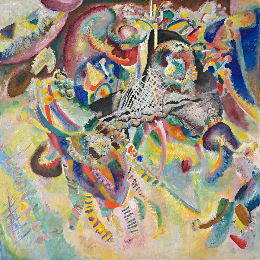 Vassily Kandinsky (1866-1944), Fuga / Fugue, 1914. Huile sur toile, 129,5 x 129,5 cm. Riehen/Basel, Fondation Beyeler, Beyeler Collection. 