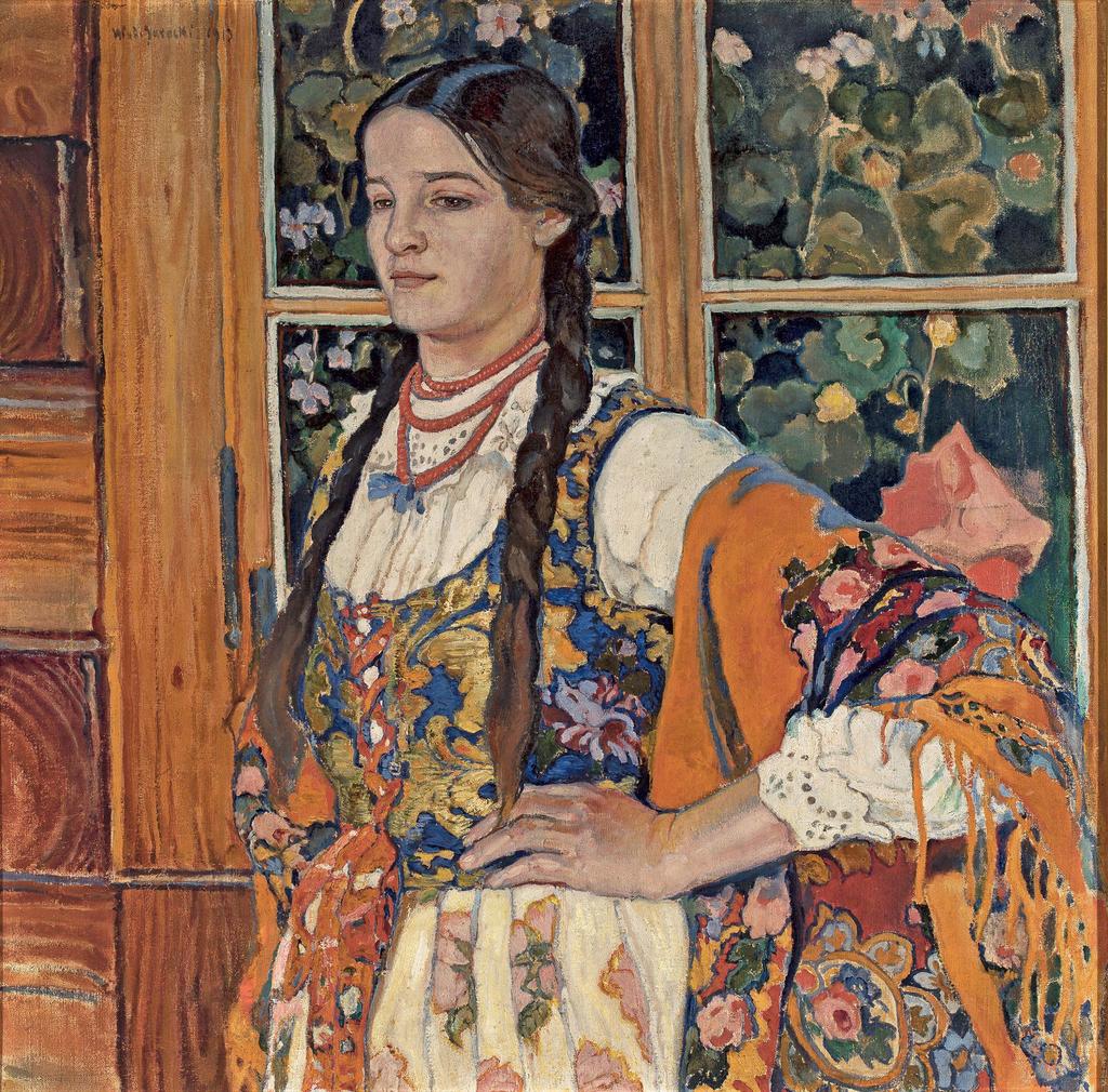 Władysław Jarocki (1879-1965), Helenka de Poronin, 1913. Huile sur toile, 98 x 100 cm. Musée national de Varsovie. 