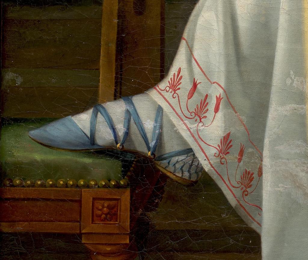 Adèle Tornézy (1769-1861), Portrait de femme artiste (détail). Huile sur toile, 151 x 111,5 cm. Signée et datée « Adèle Tornézy / Lan 3eme r » en bas à droite. Vente Paris, Artcurial, 25 novembre 2025. Estimé : 100 000/150 000 €. 