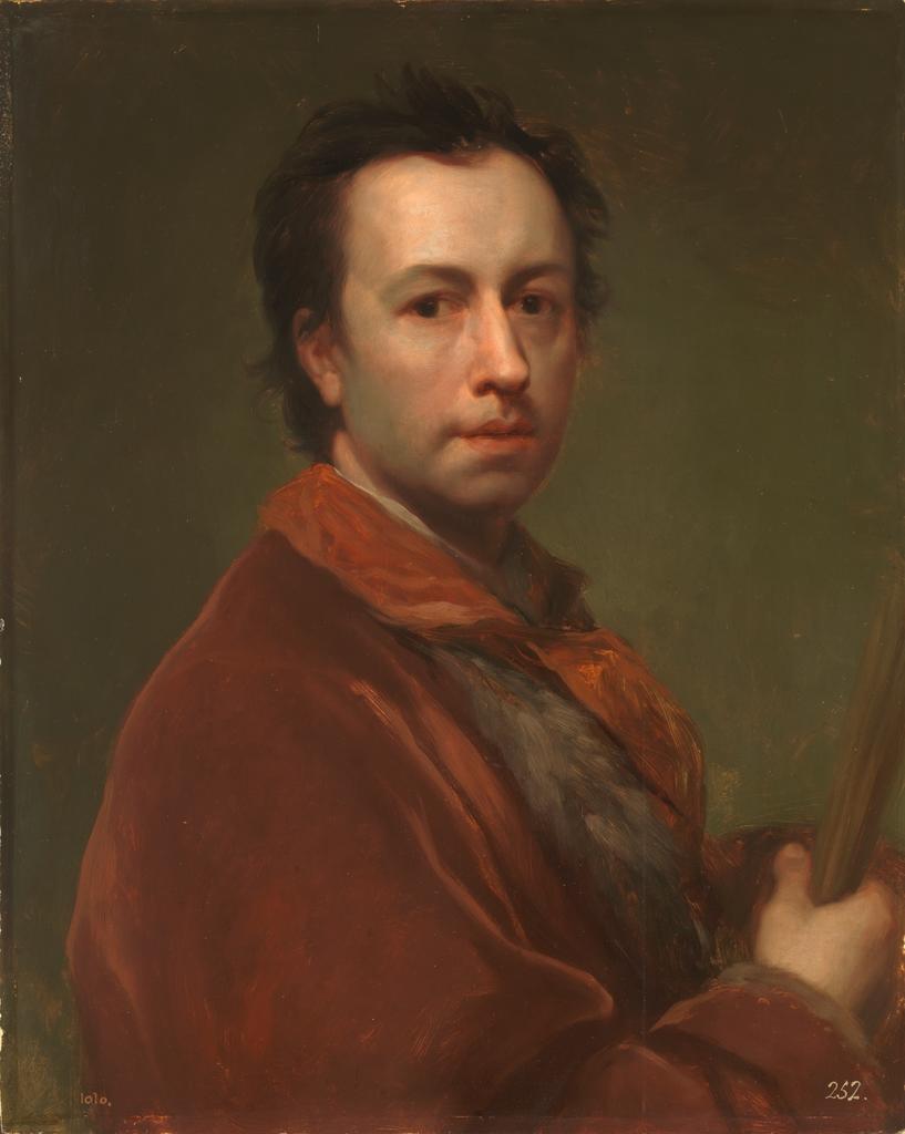Anton Raphael Mengs (1728-1779), Autoportrait, 1761-1769. Huile sur panneau, 63 x 50 cm. Madrid, Museo Nacional del Prado.