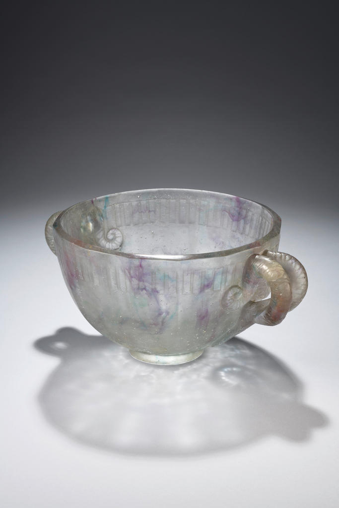François Décorchemont (1880-1971), Grand bol, deux anses liens, modèle 298, 1926, verre. Collection Michel Seybel.