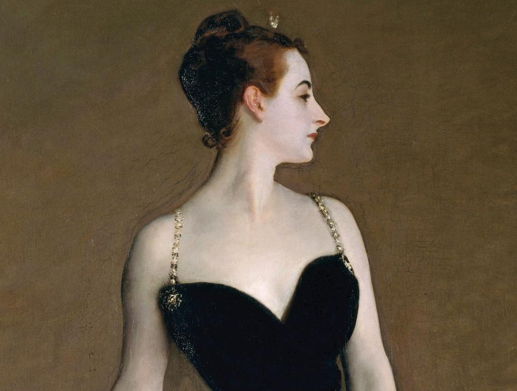 John Singer Sargent, Portrait de Mme ***, dit aussi Madame X (détail), 1883-84. Huile sur toile, 208,6 x 109,9 cm. New York, The Metropolitan Museum of Art. 