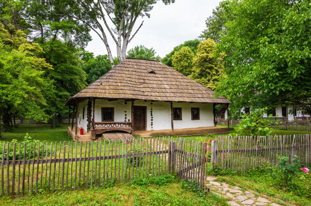 L'une des maisons du Museum Statului en Roumanie.
