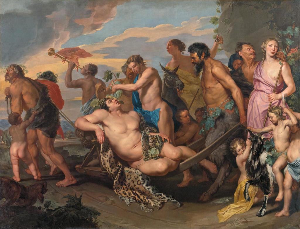 Michaelina Wautier (vers 1614-1689), Le Triomphe de Bacchus, vers 1655-1659. Huile sur toile, 271,5 x 355,5 cm. Vienne, Kunsthistorisches Museum.
