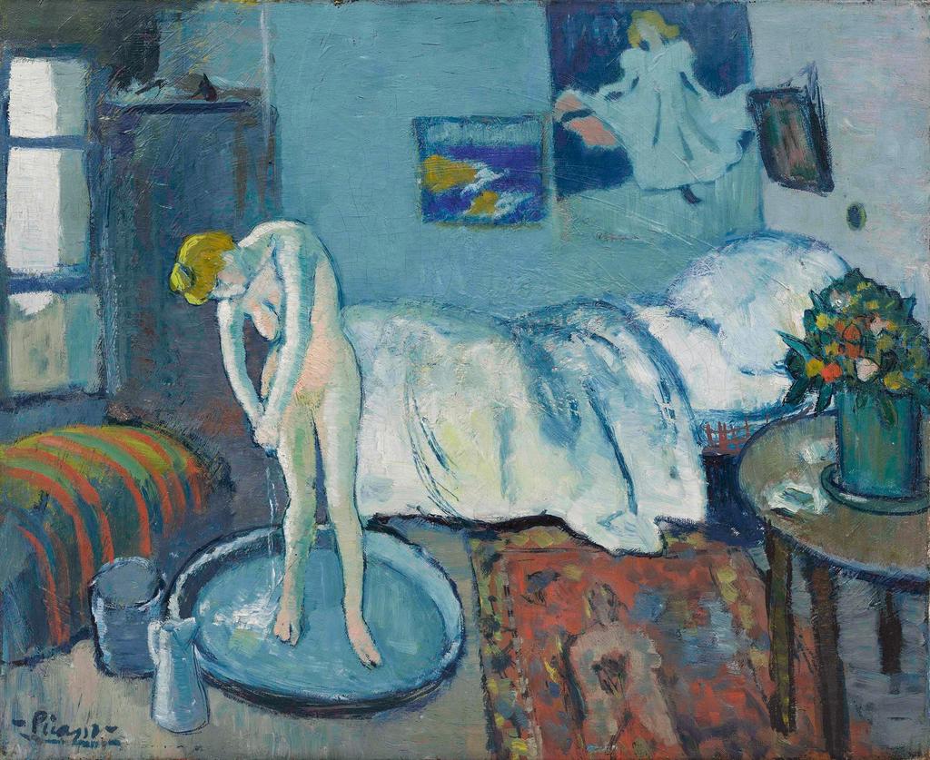 Pablo Picasso (1881-1973), La Chambre bleue, 1901. Huile sur toile, 50,48 x 61,59 cm. Washington, D.C., The Phillips Collection, acquis en 1927. 