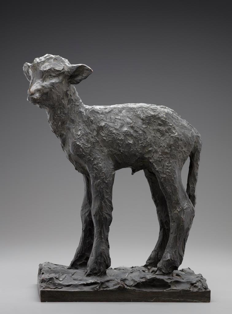 Paul ­Troubetzkoy (1866-1938), Comment pouvez-vous me manger ?, dit aussi Agneau, 1912 (modèle et fonte). Bronze, 55,9 x 44,5 x 25,4 cm. Detroit Institute of Arts, don de l’artiste. 