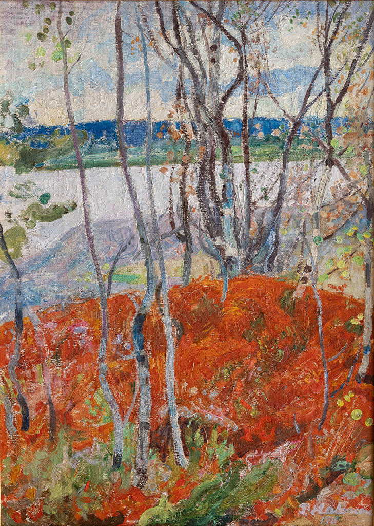 Pekka Halonen (1865-1933), Couleurs d’automne, 1911. Huile sur toile, 54 x 40 cm. Collection particulière.