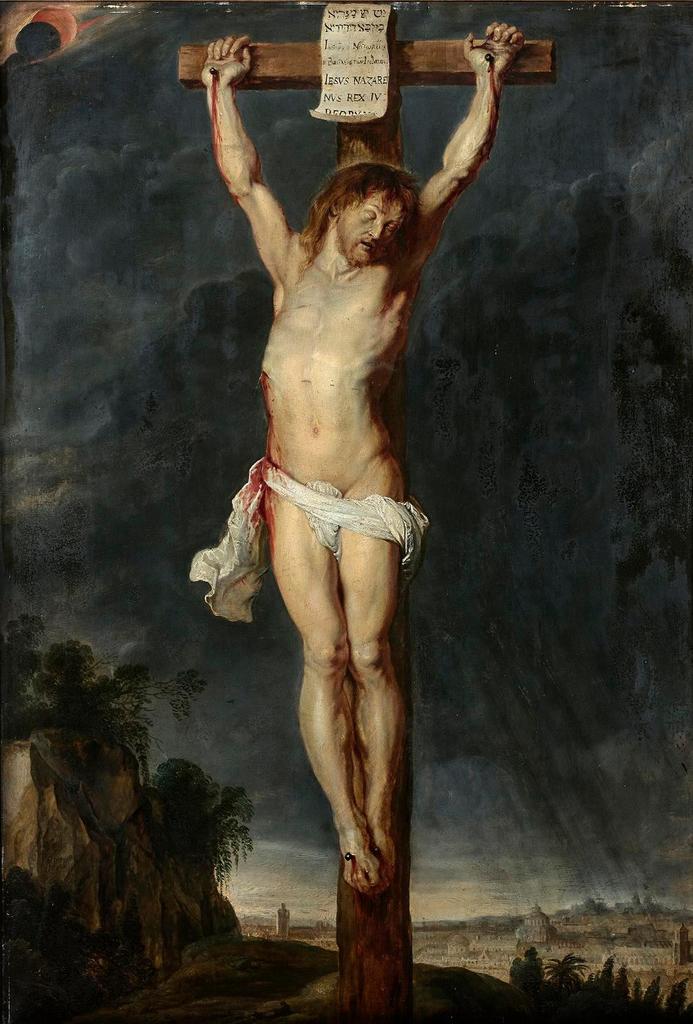 Pierre Paul Rubens (1577-1640), Le Christ en croix, vers 1614-1615. Huile sur panneau, 105,5 x 72,5 cm. Estimé : 1/2 M€. 