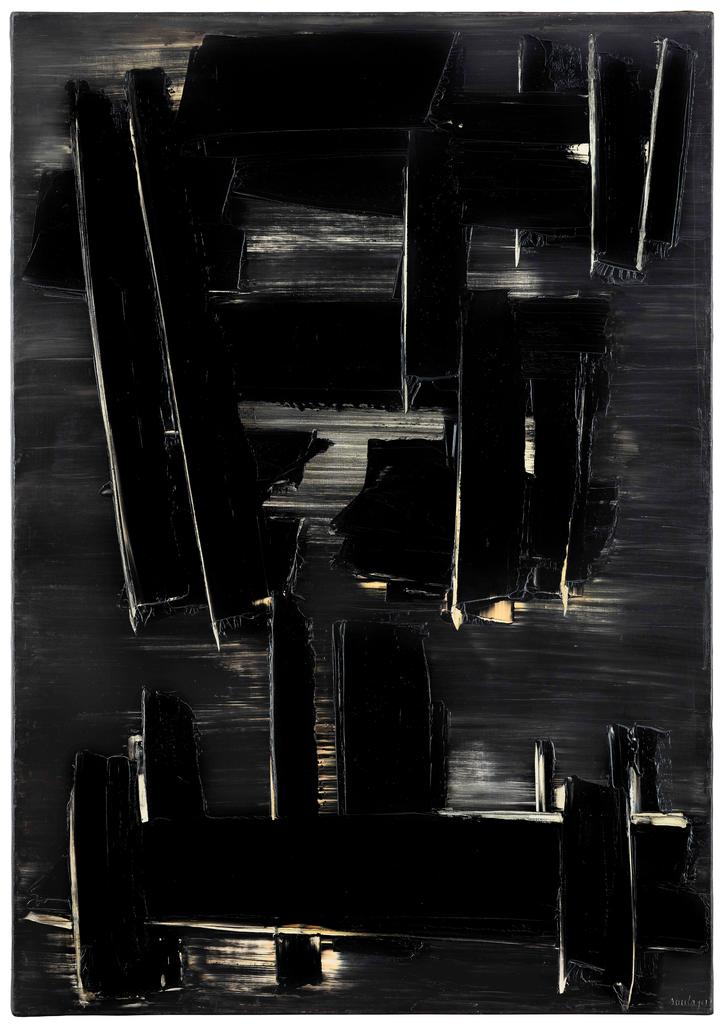 Pierre Soulages (1919-2022), Peinture 162 x 114 cm, 27 août 1958, 1958. Huile sur toile, 162 x 114 cm. Rodez, musée Soulages.