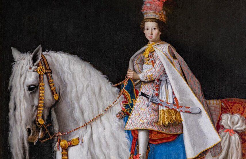 Justus Sustermans (1597-1681), Portrait équestre de Léopold de Médicis (1617-1675), futur cardinal romain (détail), vers 1624-1625. Huile sur toile, 254 x 244 cm. Prague, National Heritage Institute, Konopiste Castle Collections.