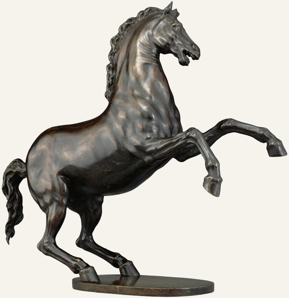 Adrien de Vries (1556-1626), Cheval ruant, 1605-1610. Los Angeles, J. Paul Getty Museum.