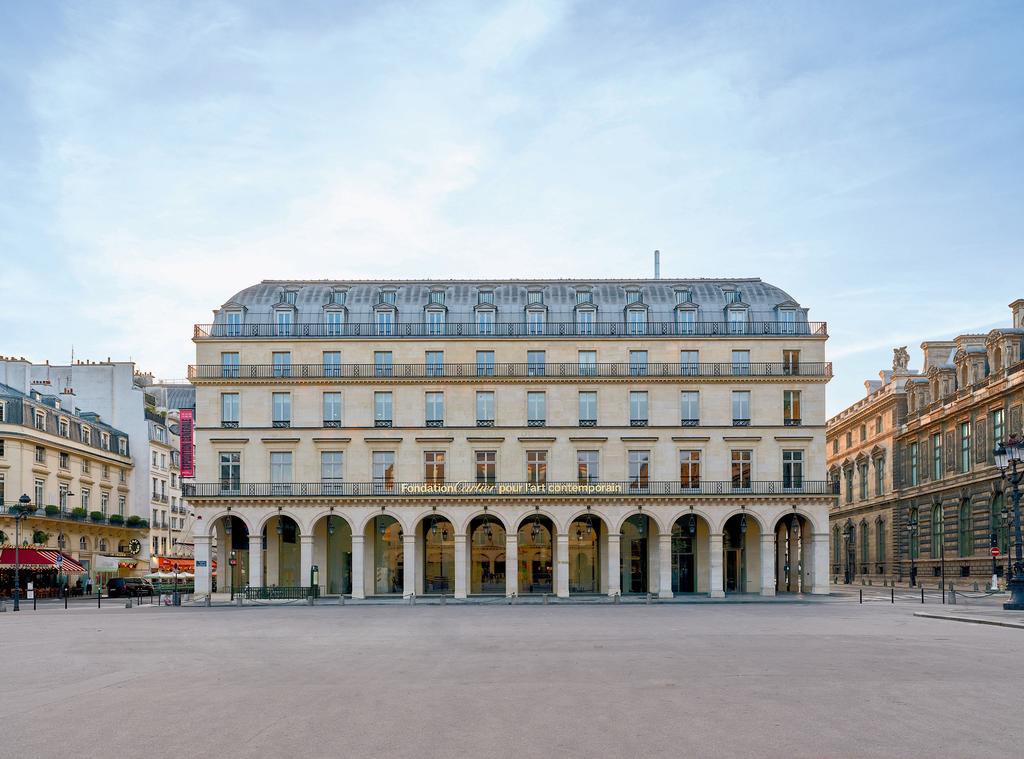 Le nouveau bâtiment de la Fondation Cartier pour l’art contemporain, 2 place du Palais-Royal à Paris.