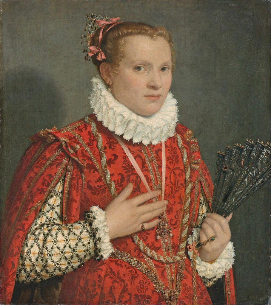Giambattista Moroni (1521/1524-1578), Portrait de jeune femme, vers 1570-1578. Huile sur toile, 73,5 x 65 cm. Amsterdam, Rijksmuseum. 