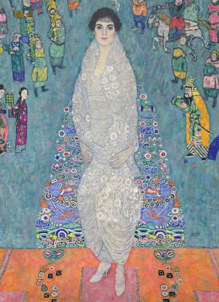 Gustav Klimt (1862-1918), Portrait d’Elisabeth Lederer, 1914-1916. Huile sur toile, 180,4 x 130,5 cm. Vente New York, Sotheby's, 18 novembre 2025. Estimé : 127 M€. Adjugé : 204 M€ (frais inclus).