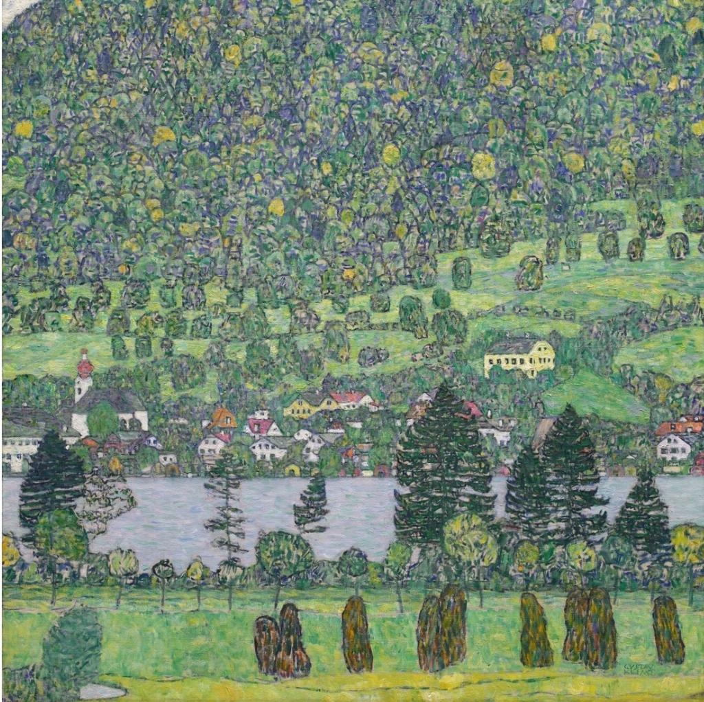 Gustav Klimt (1862-1918), Versant boisé près d'Unterach am Attersee, 1916. Huile sur toile, 110 x 110 cm. Vente New York, Sotheby's, 18 novembre 2025. Adjugé : 59,32 M€ (frais inclus).