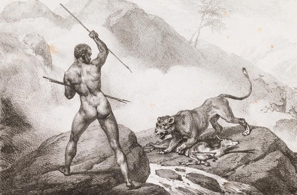 Horace Vernet, Chasseur africain, 1818. Lithographie, 18,9 x 24,4 cm. Paris, musée Carnavalet – Histoire de Paris.