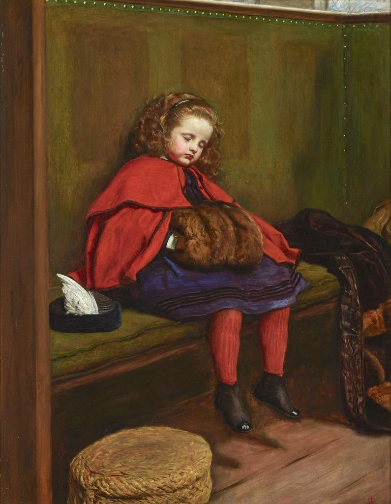 John Everett Millais (1829-1896), Mon deuxième sermon (détail), 1864. Huile sur toile, 97 x 72 cm. Londres, Guildhall Art Gallery. 